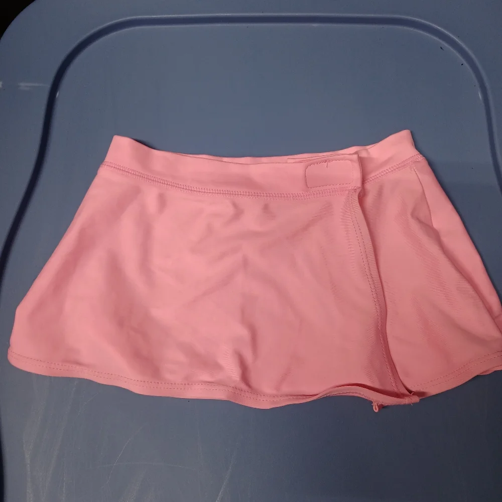 Kids Pink Swim Coverup Skirt